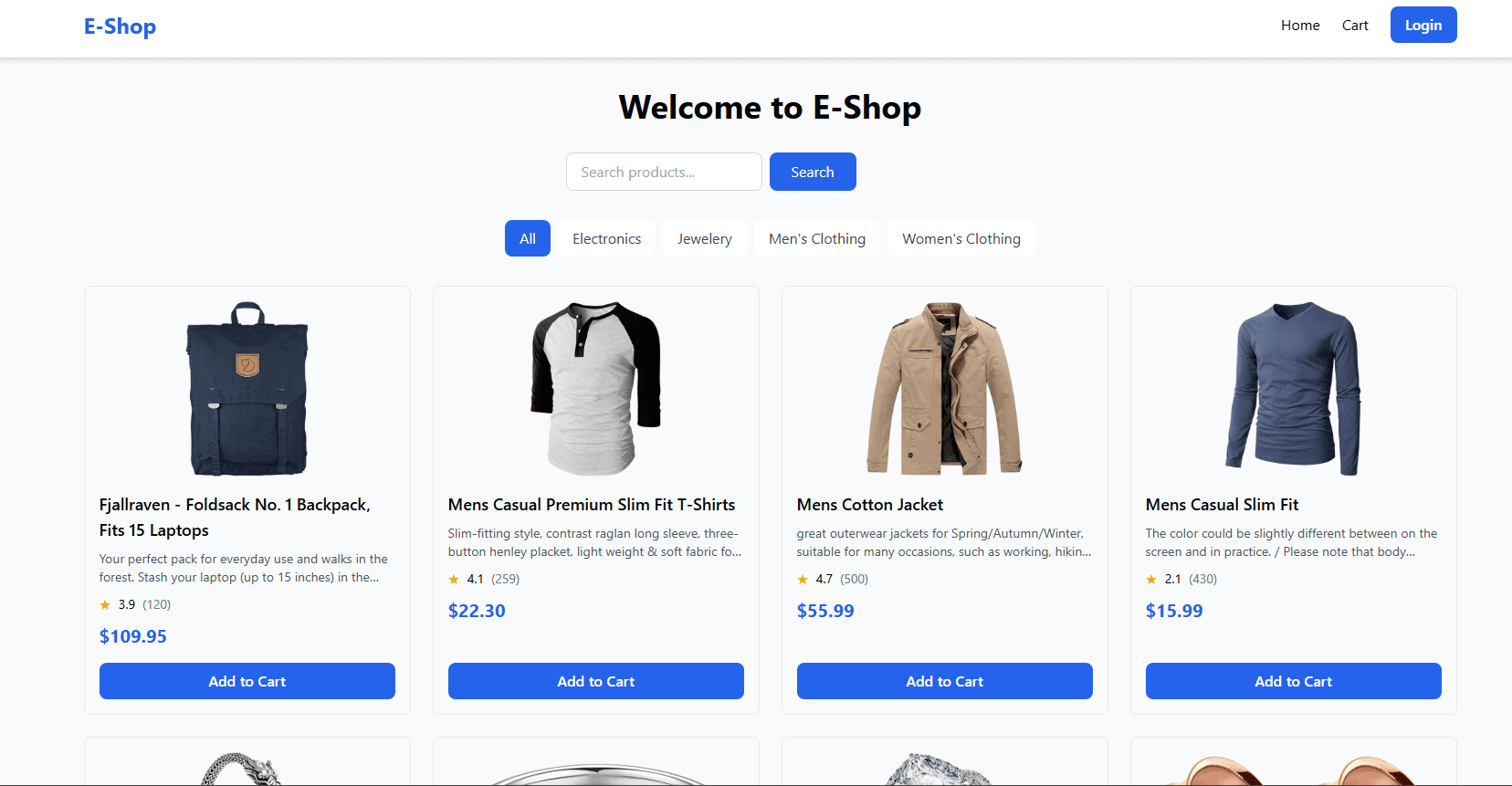 e-Shop: E-commerce Catalog image